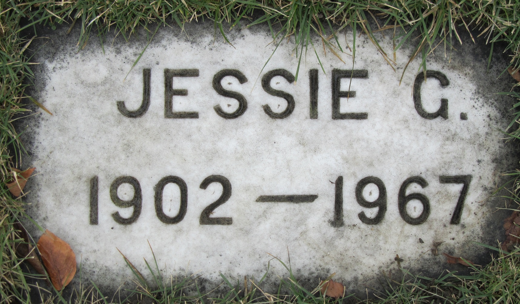 Jessie G EVANS 1902-1967