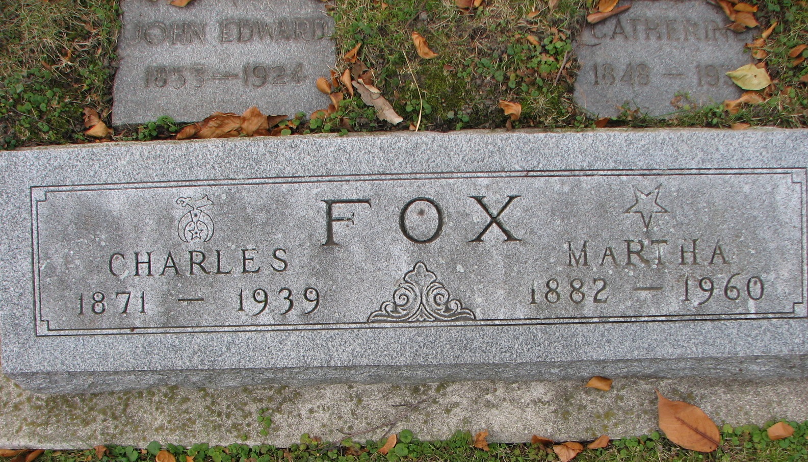 FOX - Charles 1871-1939_ Martha 1882-1960