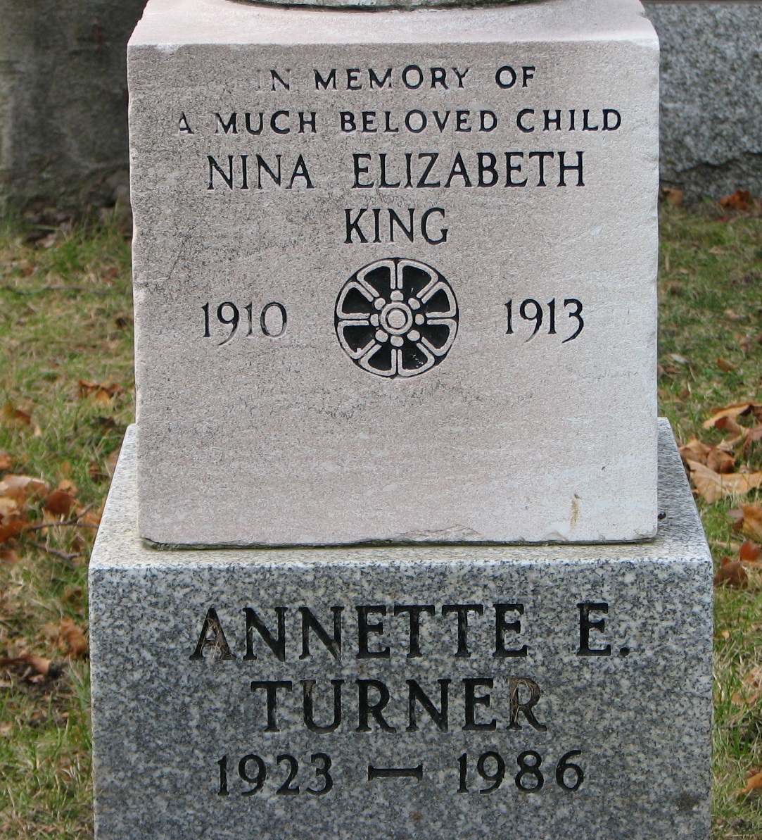 Nina Elizabeth King 1910-1913 _ Annette E. Turner 1923-1986