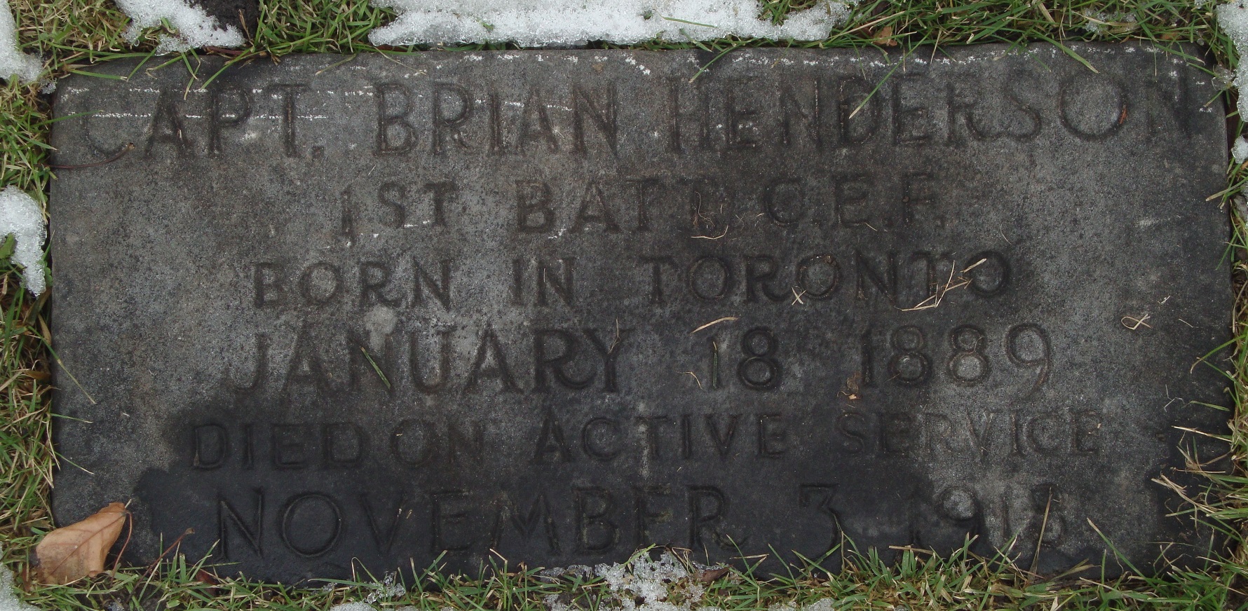 Captain Ernst Brian Henderson 1889-1918