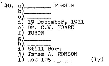 Ronson (baby) 1911-Lot 105