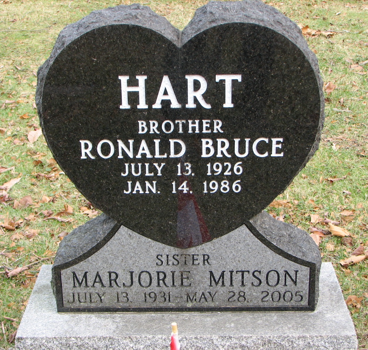 Ronald Bruce HART-1926-1986_Marjoirie HART-MITSON-1931-2005