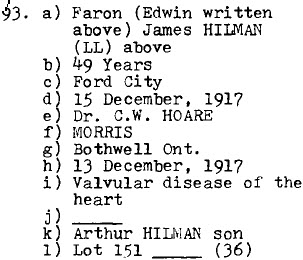 Faron (Edwin) James HILMAN 1868-1917 Lot 151 - Arthur Hilman son