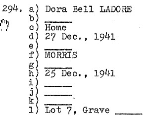 Dora Bell Ladore-1941_Lot 7