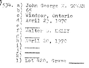 John George M. GOWAN 1905-1970_Lot 420