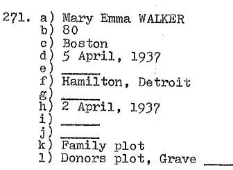 Mary Emma Walker 1857-1937 (Family Donor plot)