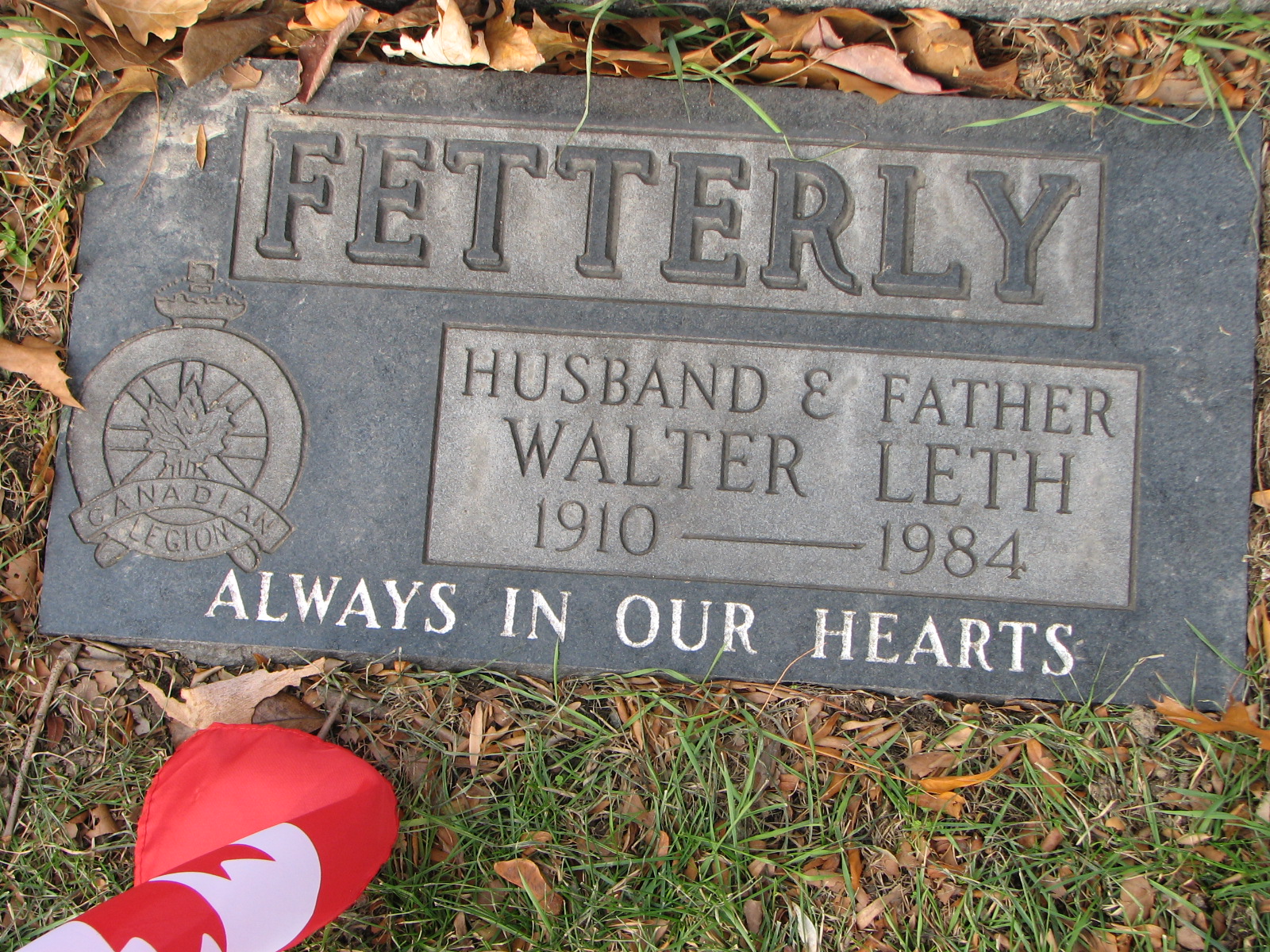 Walter Leth Fetterly 1910-1984