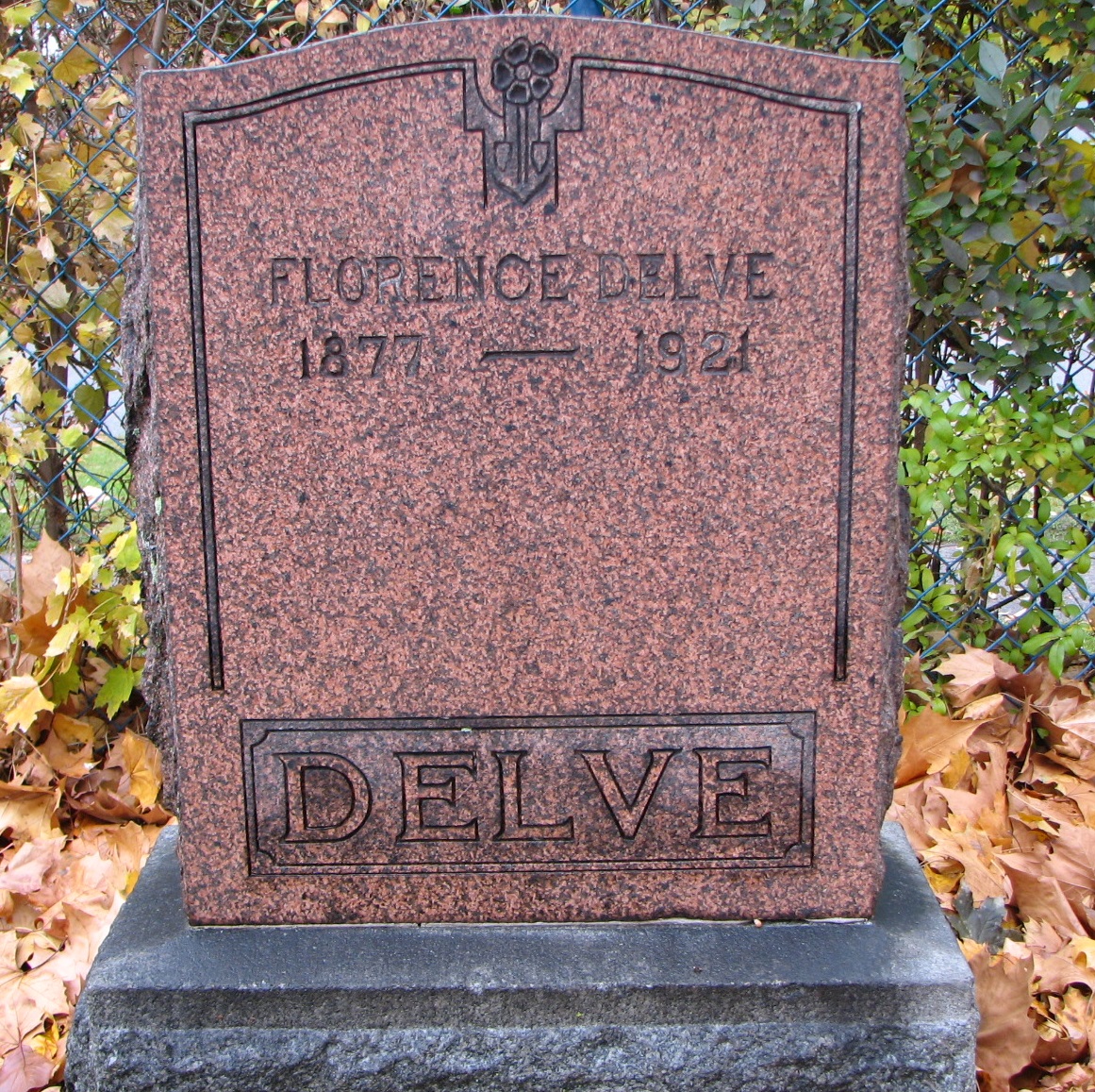 Florence Delve 1877-1921 grave 168