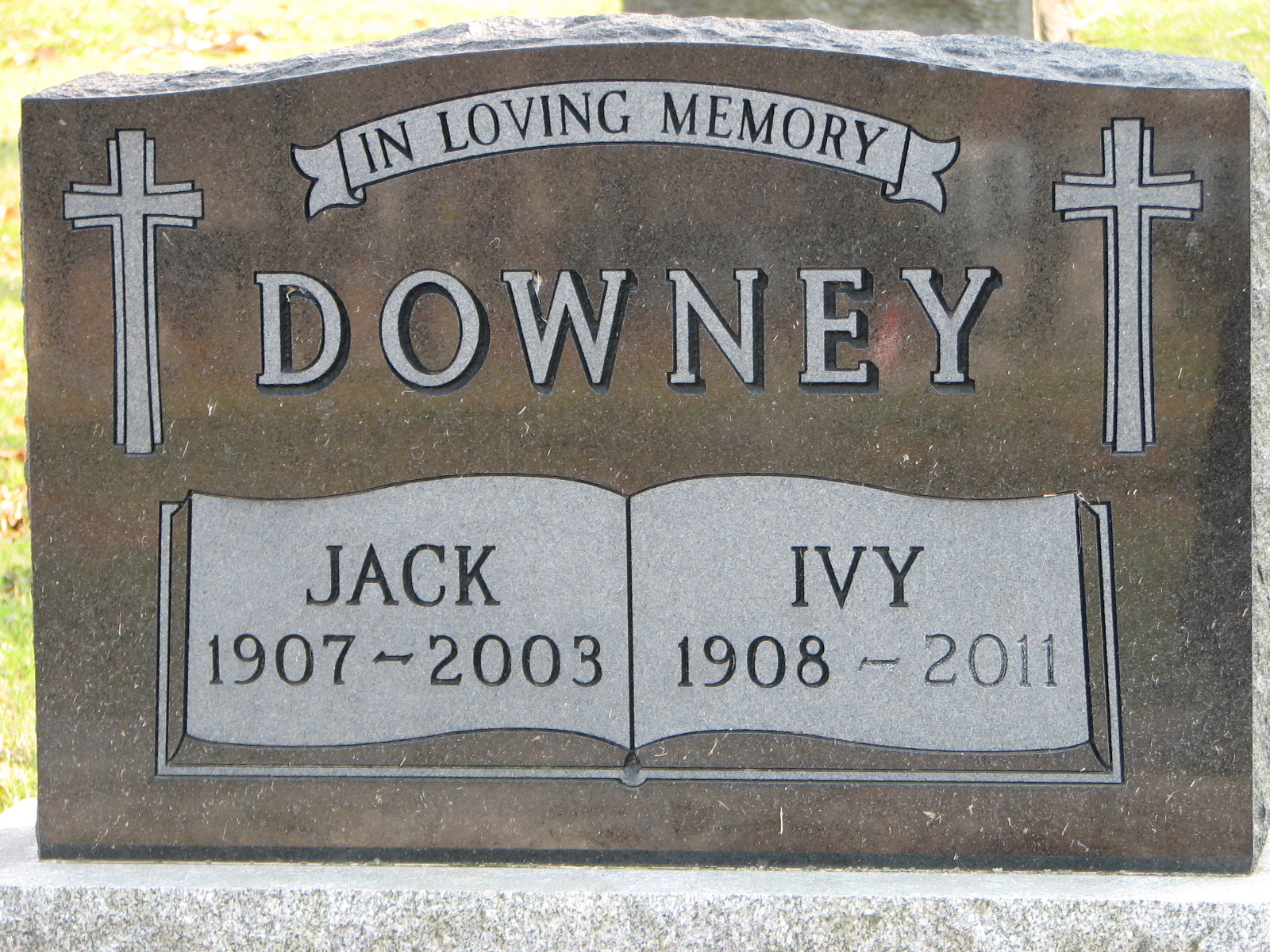 Jack 1907-2003_Ivy 1908-2011 DOWNEY