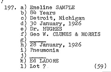 Emeline Sample 1842-1926, Lot 7 (Ed Labore)