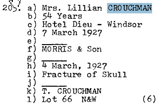 Lillian Croouchman 1873-1927 Lot 66 N&W