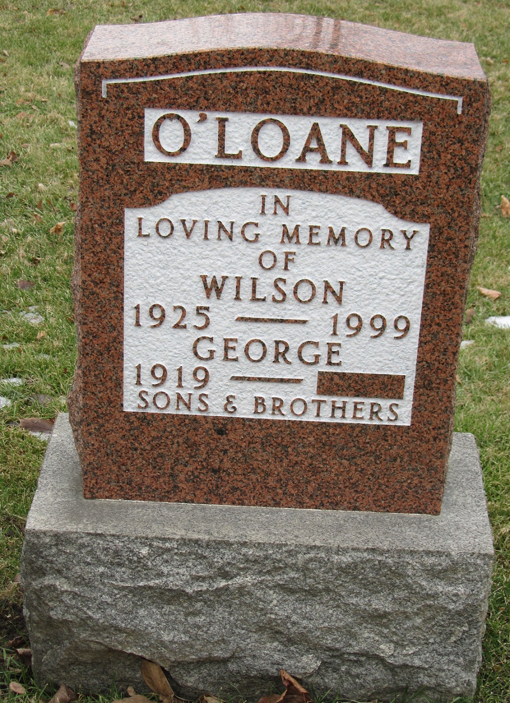 Wilson O'Loane 1925-1999 _ George 1919