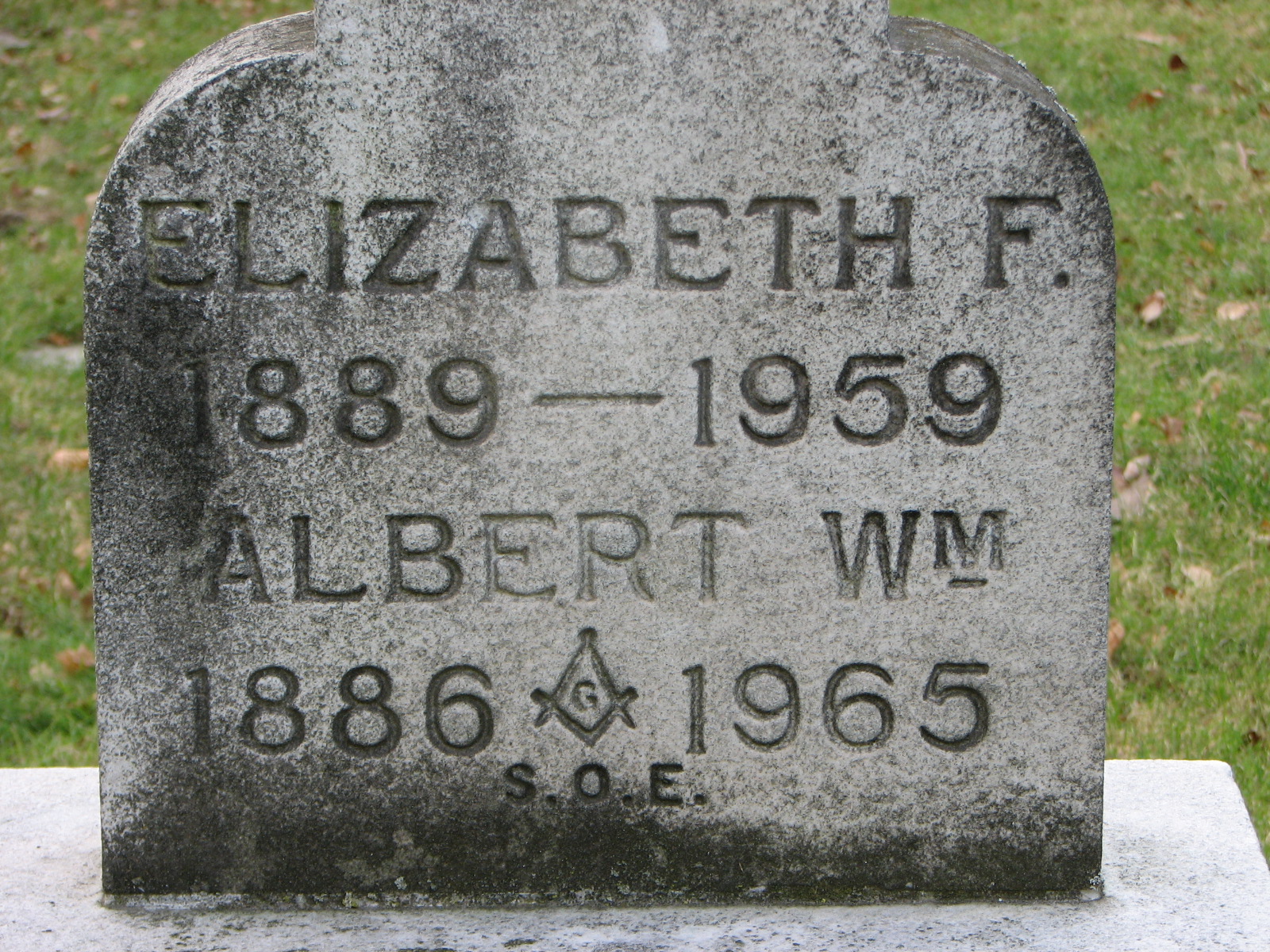 LONG-Elizabeth F. 1889-1959_Albert Wm 1886-1965