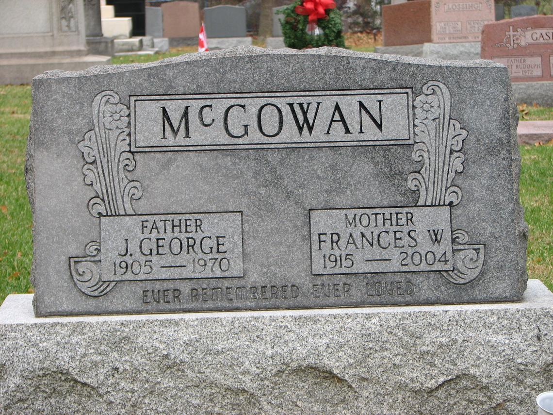 McGowan-J.George 1905-1970_Frances W. 1915-2004