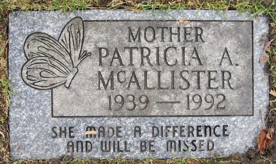 Patricia A. McAllister 1939-1992