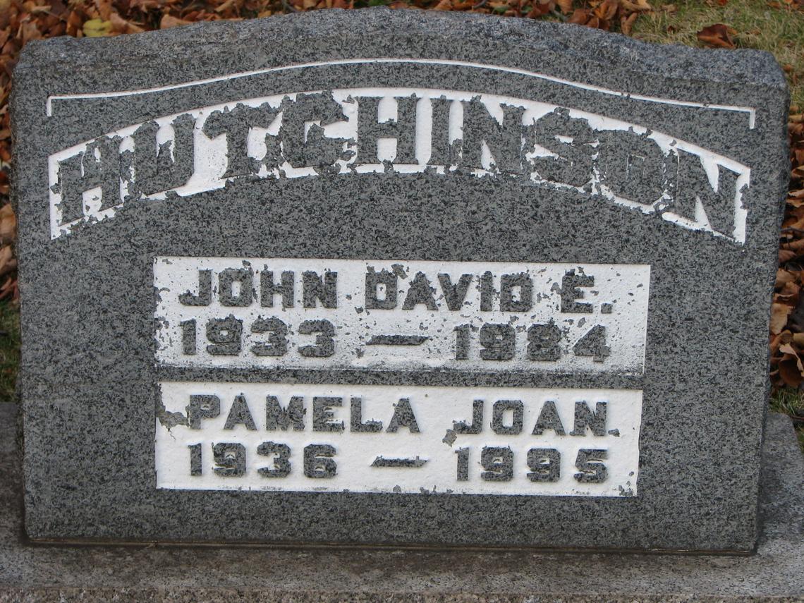 HUTCHINSON-John-David-E.-1933-1984_Pamela Joan-1936-1995