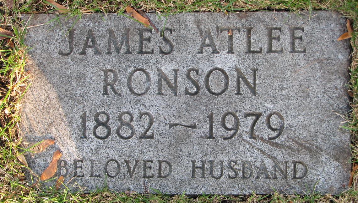 James Atlee Ronson 1882-1979