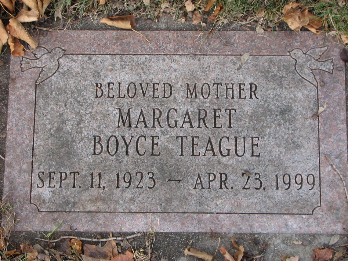 Margaret Boyce Teague 1923-1999