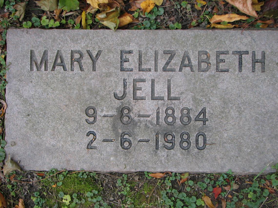 Mary Elizabeth JELL 1884-1980