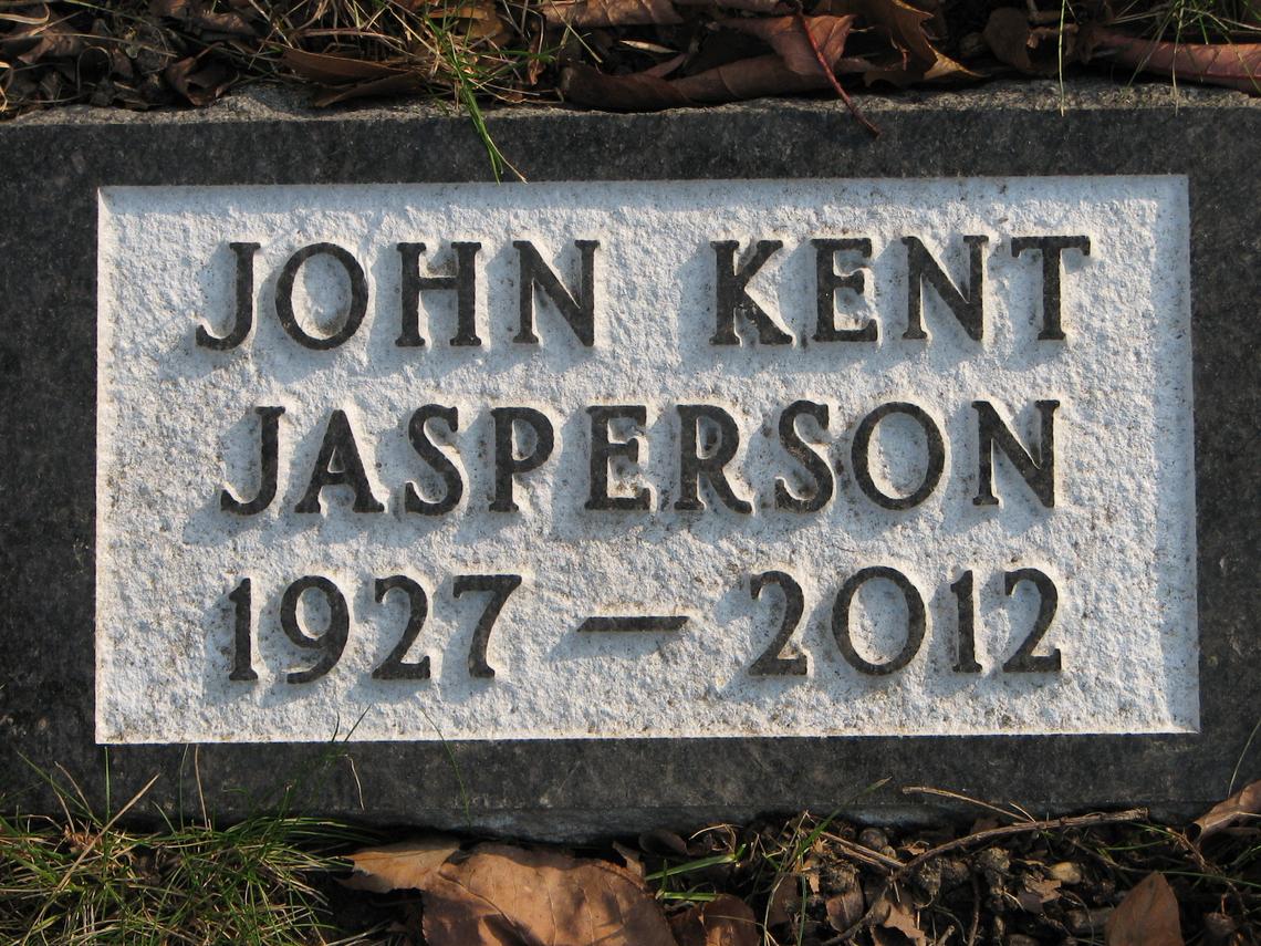 John Kent Jasperson 1927-2012