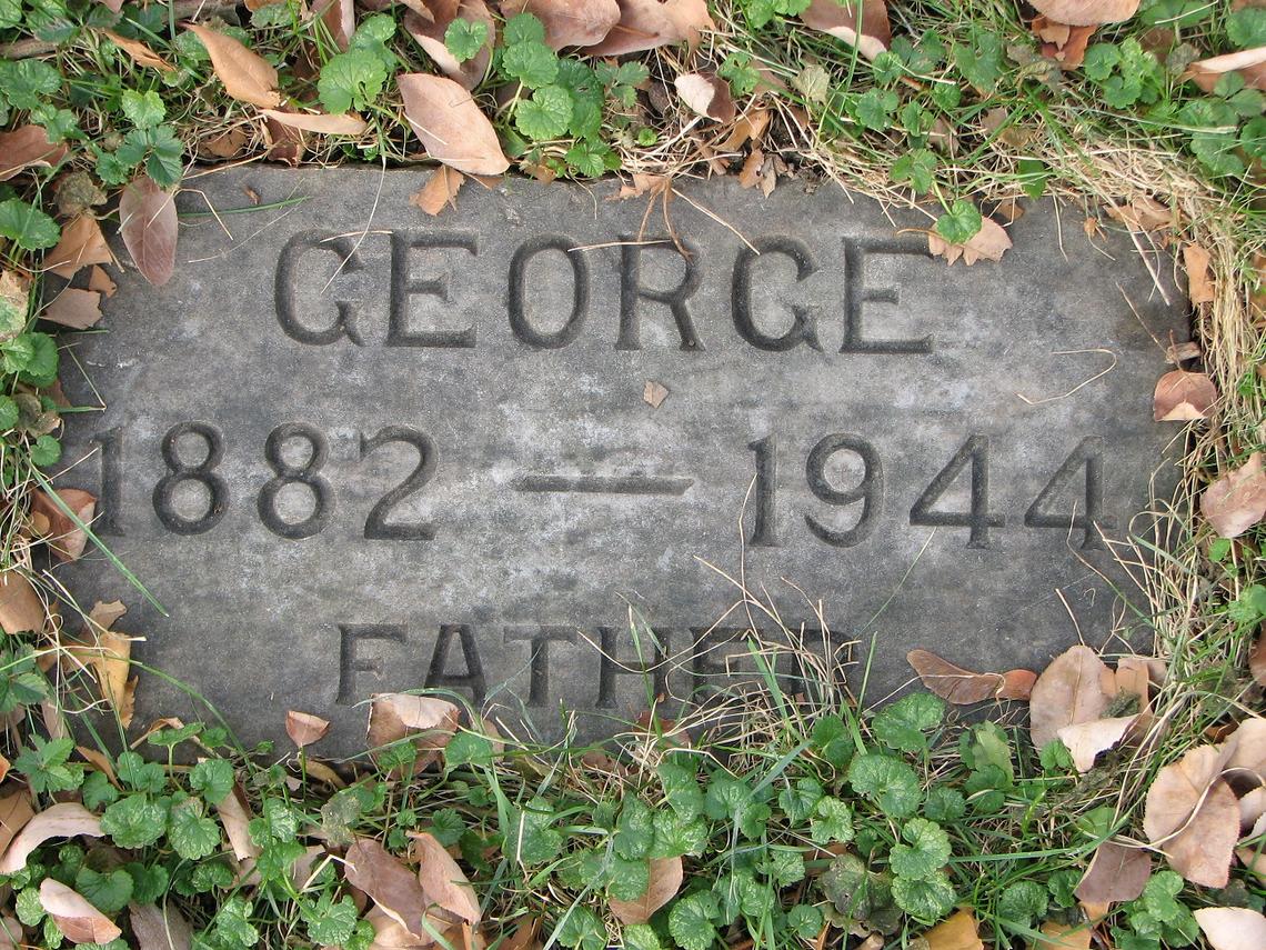 George PALIN 1882-1944, Sect E row 5