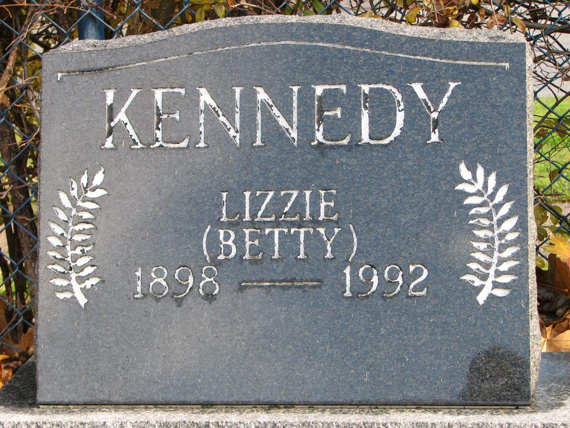 Lizzie (Betty) Kennedy 1898-1992