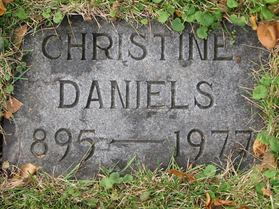Christine Daniels 1895-1977