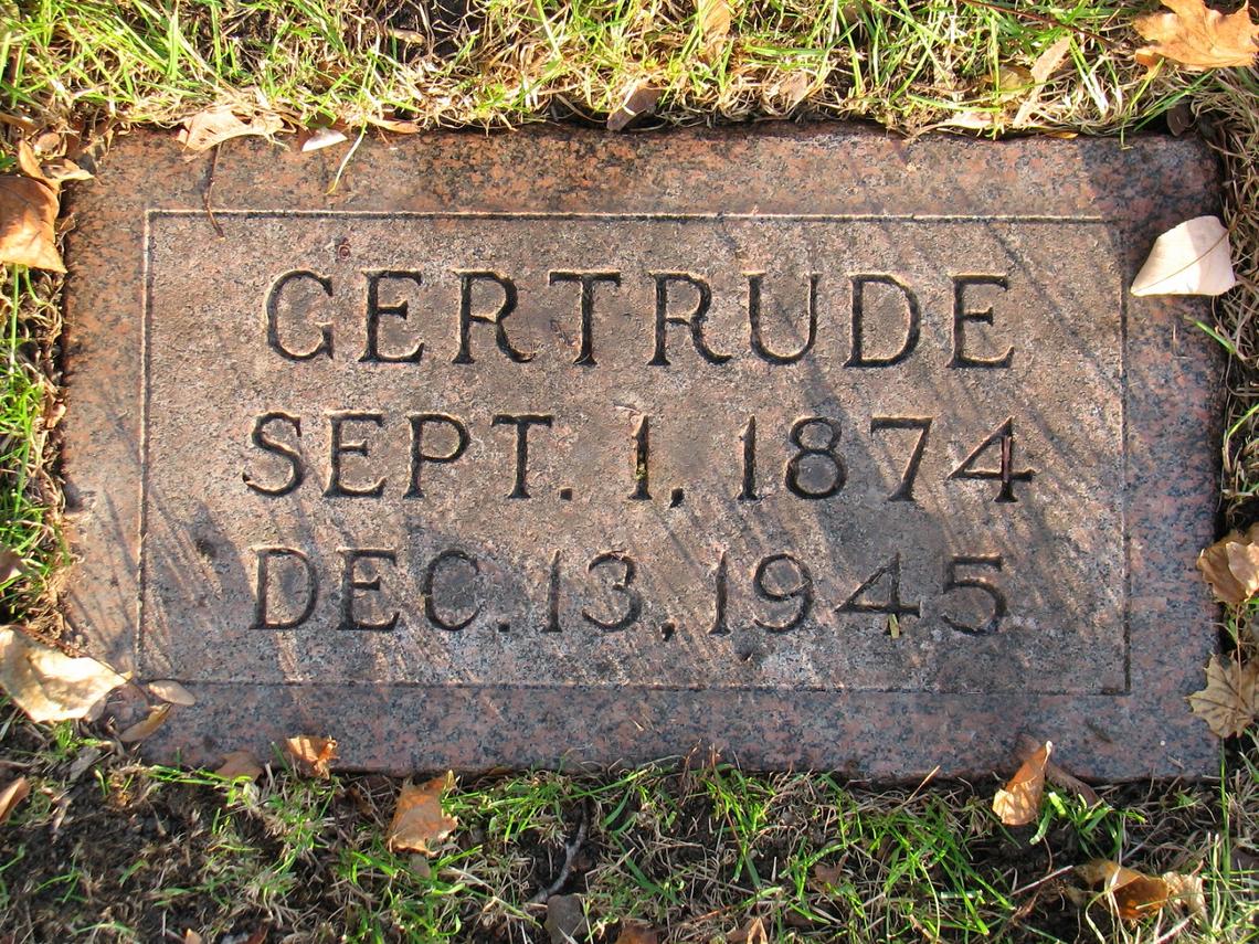 Gertrude GREEN 1874-1945 _ SMACW Cemetery