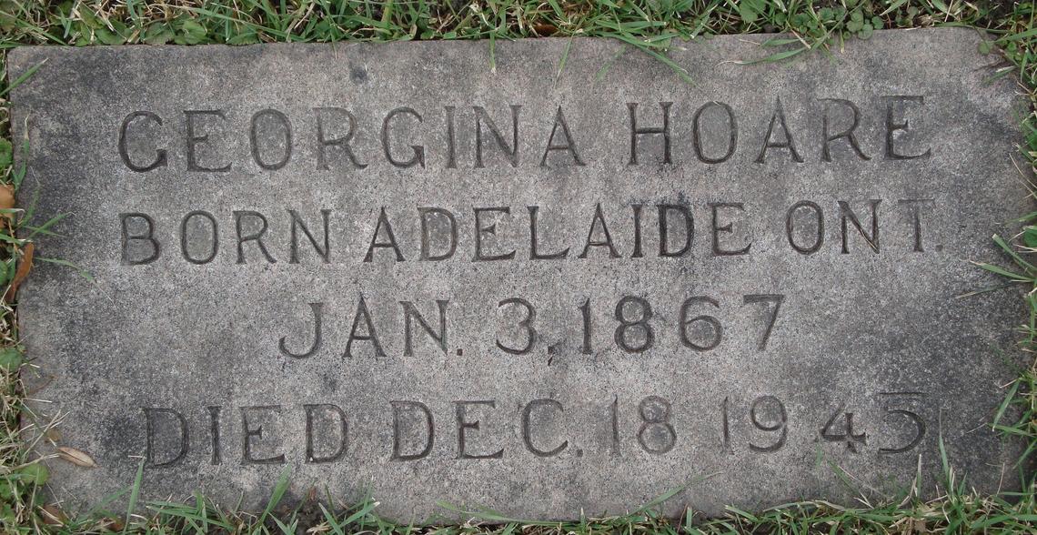 Georgina HOARE 1867-1945, Adelaide, ON