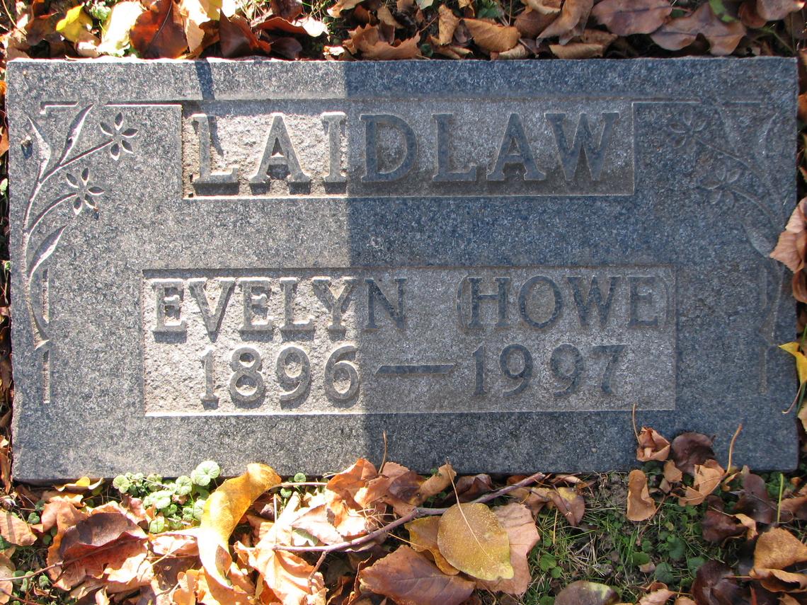 Evelyn HOWE Laidlaw 1896-1997_Sect D row 5
