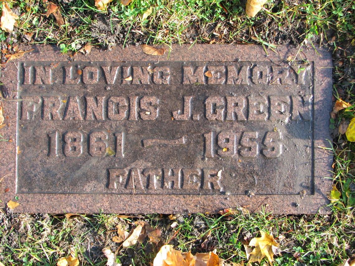 Francis J. GREEN 1861-1956 Sect C row 3- SMACW Cemetery