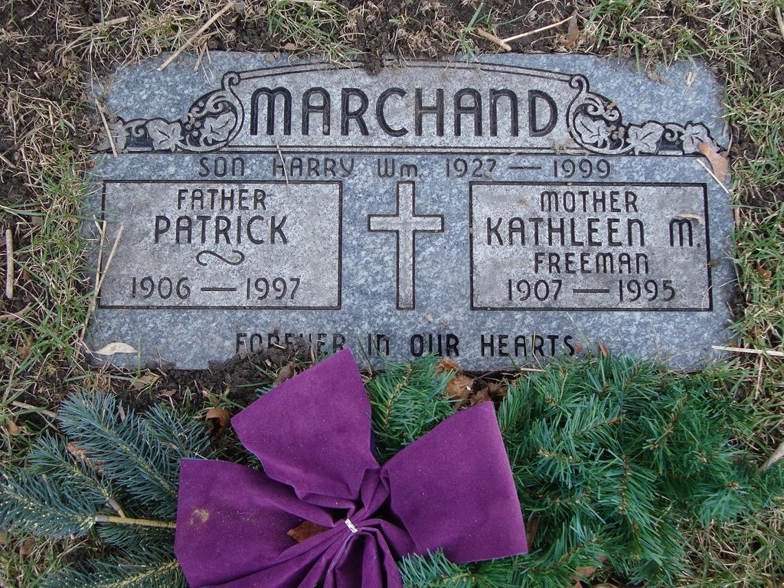 Marchand-Patrick 1906-1997_Kathleen M. freeman 1907-1995