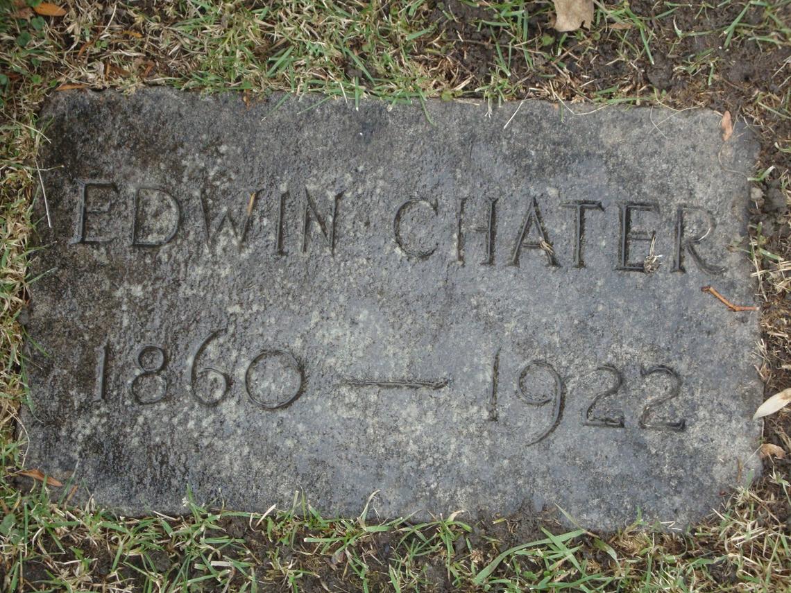 Edwin CHATER - 1860-1922 Sect B Row 3