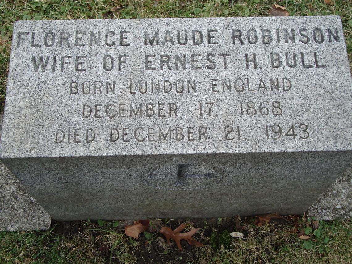 Florence Maude Robinson 1868-1943 (England) spouse Ernst H Bull