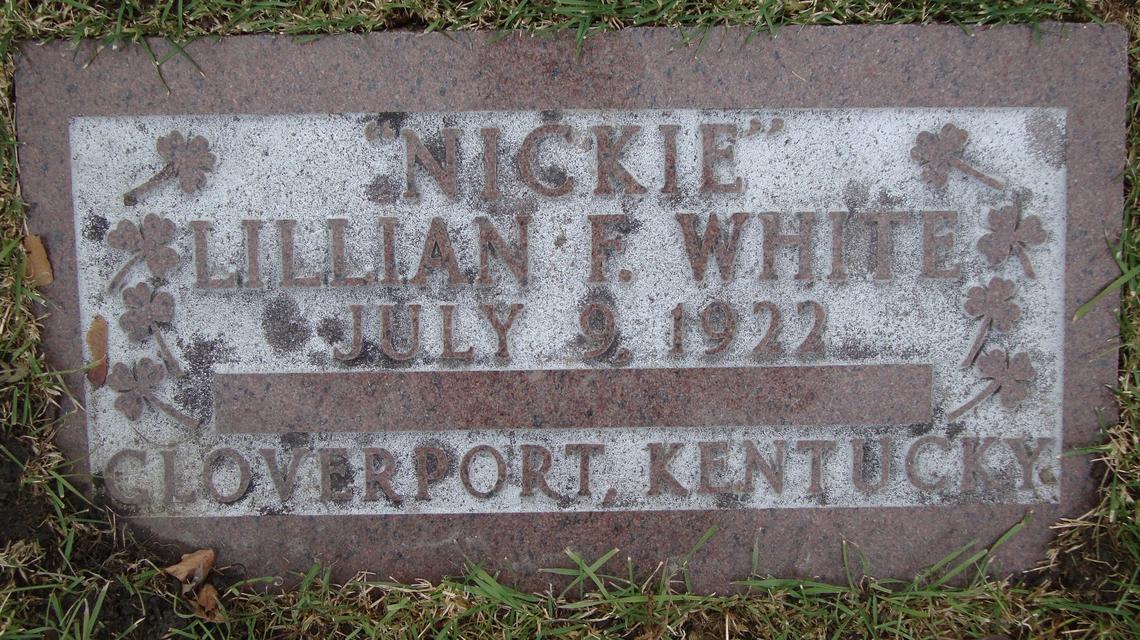 Nickie Lillian F. White 1922