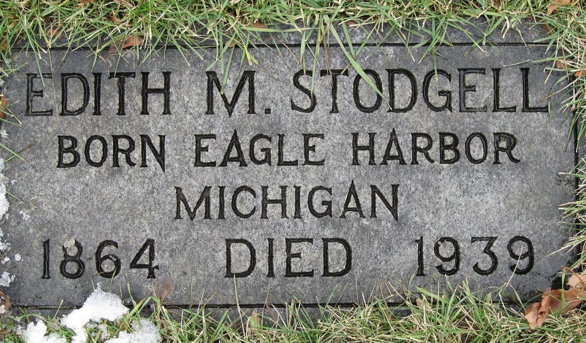 Edith Macanley Stodgell 1864-1939 (Eagle Harbor Michigan)