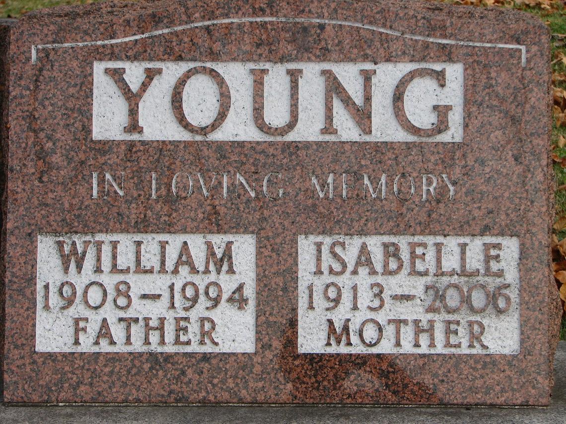 William Young 1908-1994 _ Isabelle Young 1913-2006