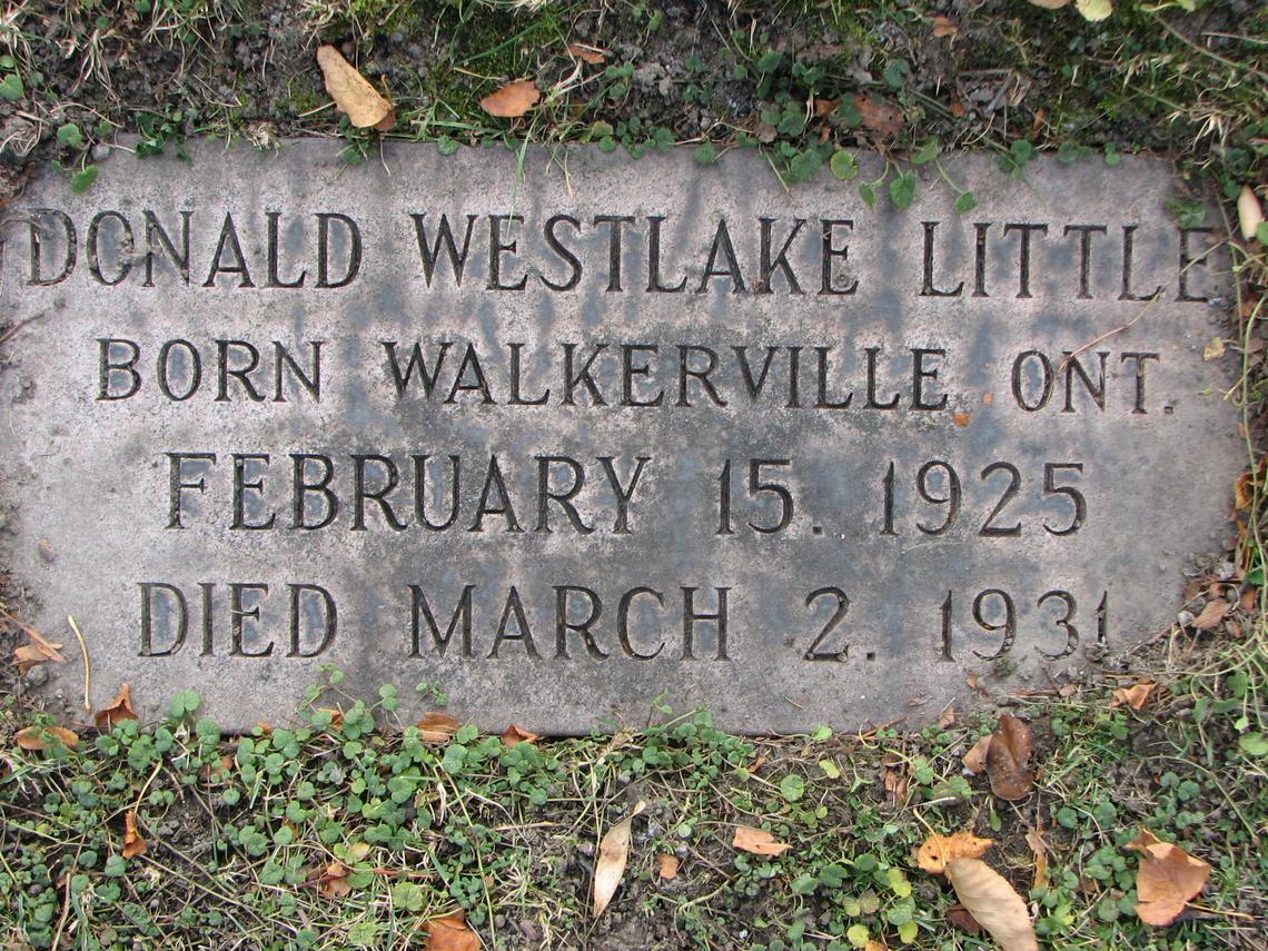 Donald Weestlake LITTLE 1925-1931 Sect D row 9