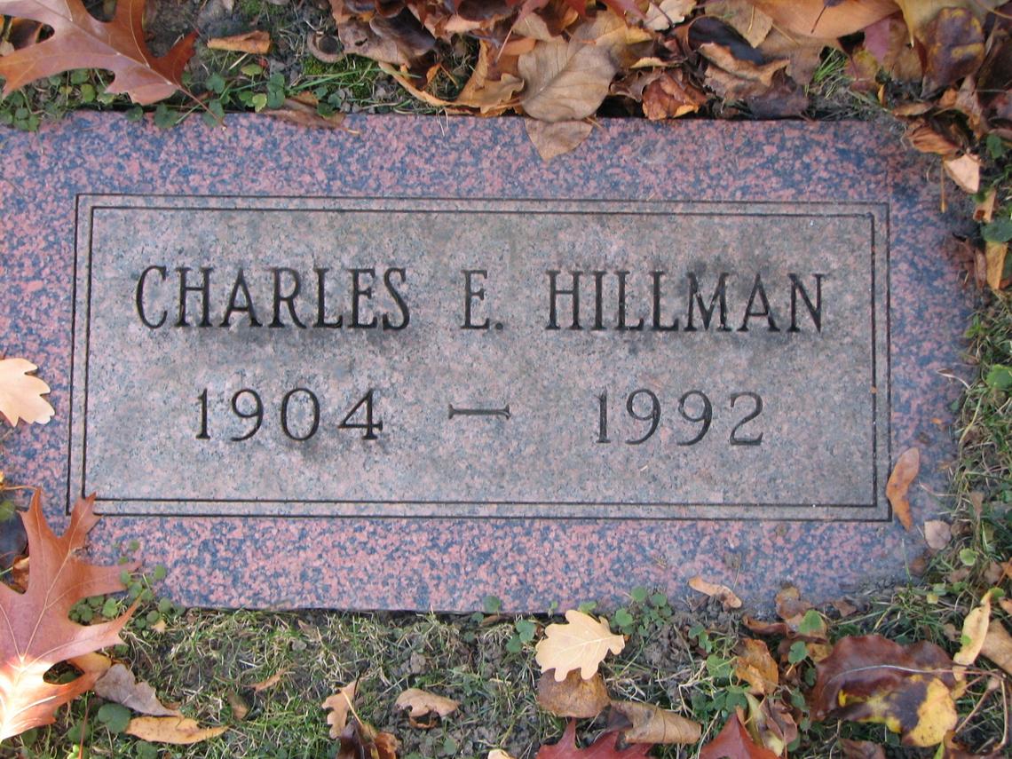 Charles E. Hillman 1904-1992, Sect D Row 5