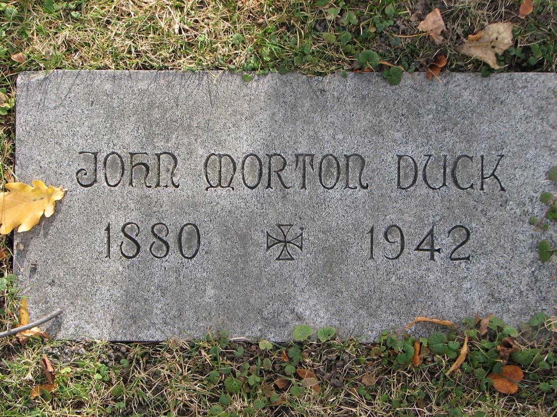 Joh Morton DUCK 1880-1942 Sect D Row 8