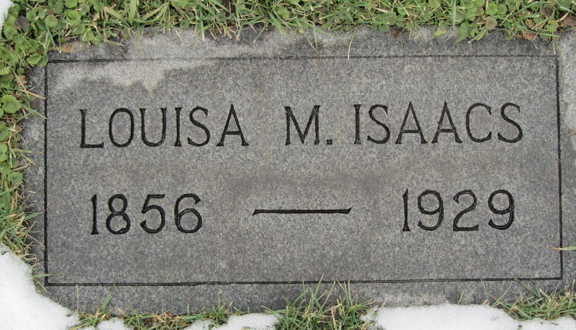 Louisa M. ISAACS-1856-1929