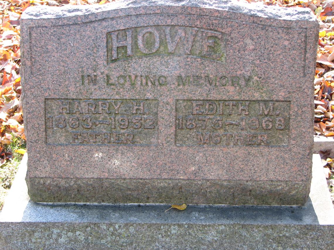 HOWE-Harry H 1863-1952_Edith M.-1875-1968_Sect D Row 5