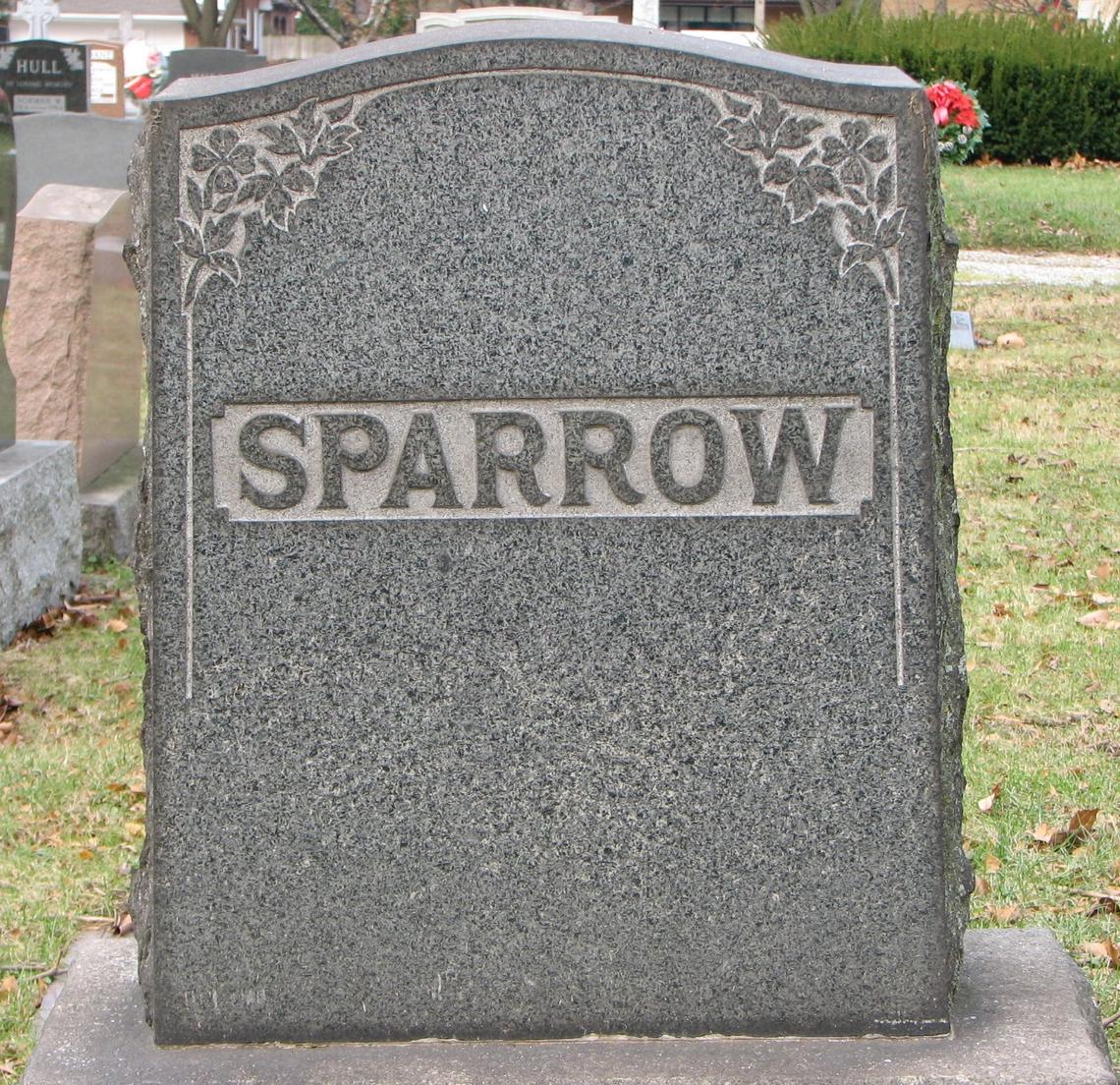SPARROW - Headstone