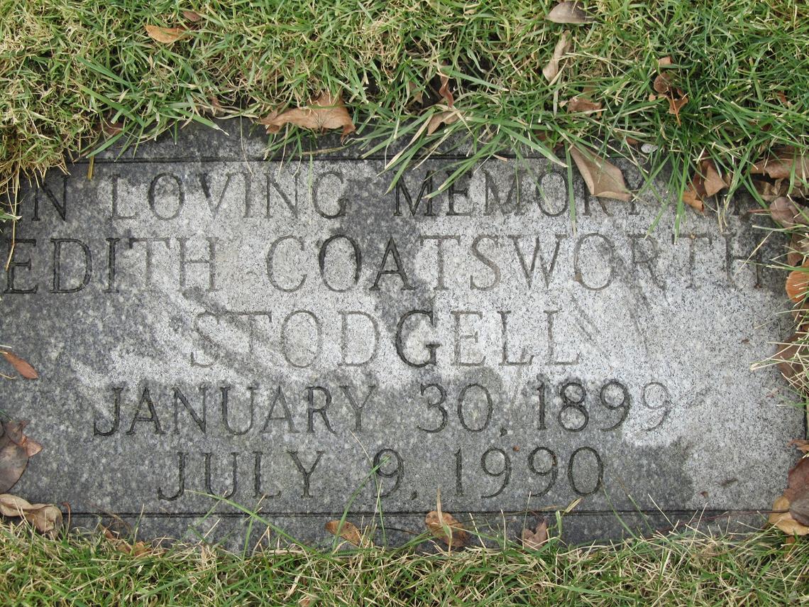 Edith Coatsworth STODGELL 1899-1990
