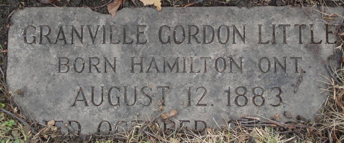 Dr. Grandville Gordon LITTLE 1883-1917 _Lot 17 Sect D row 9