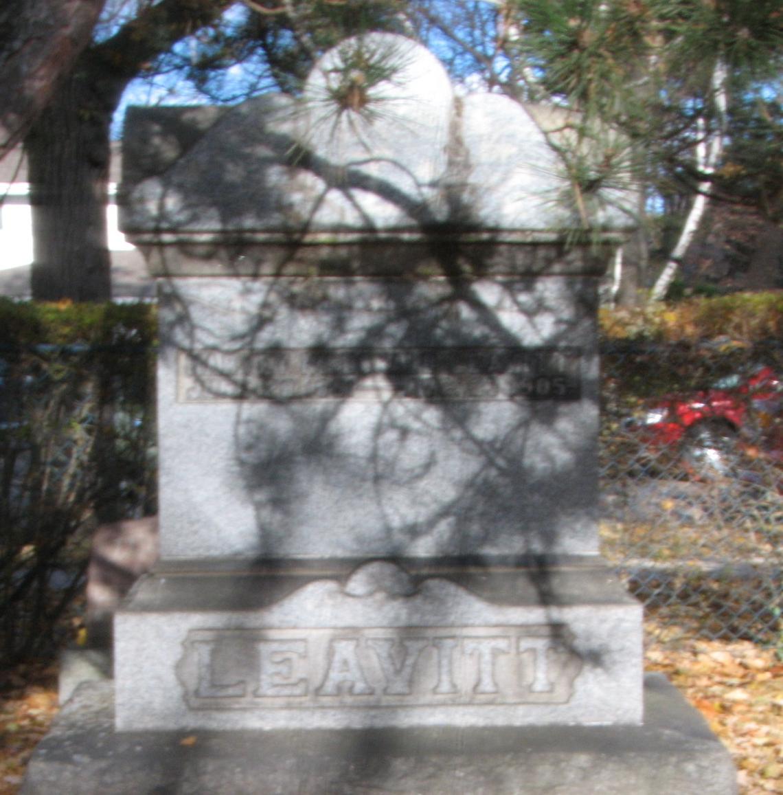 Harvey McDonald LEAVITT 1891-1905 _ Sect D Row 4 Lot 35 grave 3