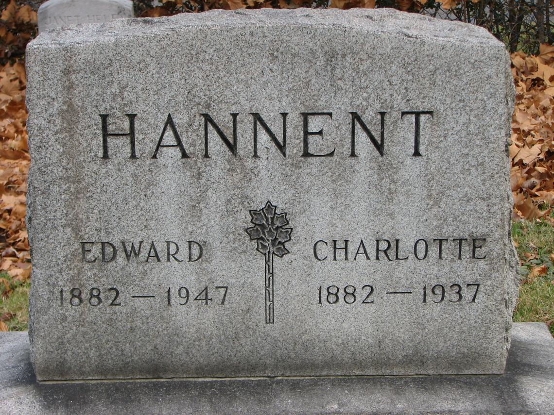 HANNENT-Edward 1882-1947_Charlotte 1882-1937