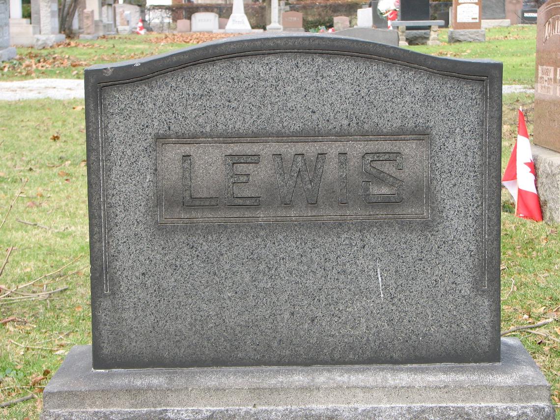 LEWIS Headstone Sect E row 5