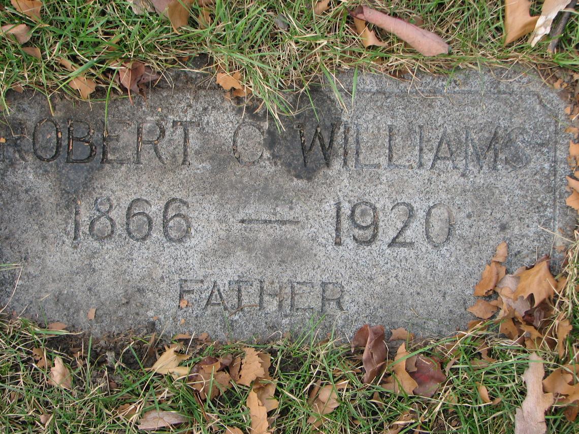 Robert C. Williams 1866-1920 Lot 77 W 1