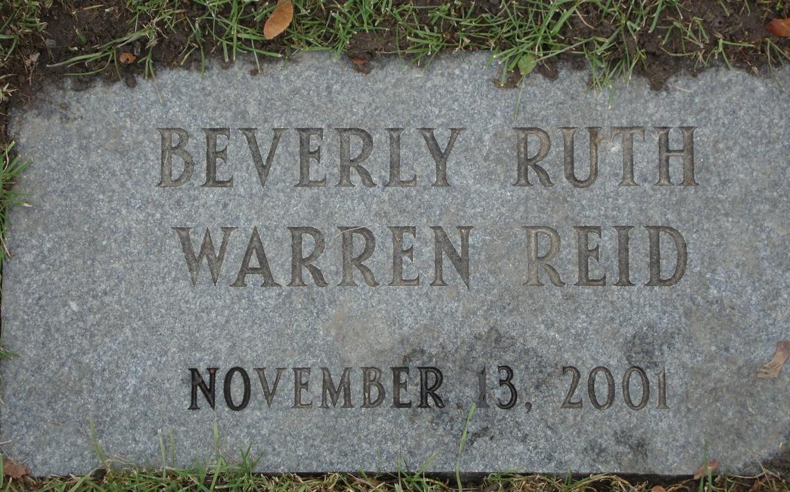 Beverly Ruth Warren REID 2001
